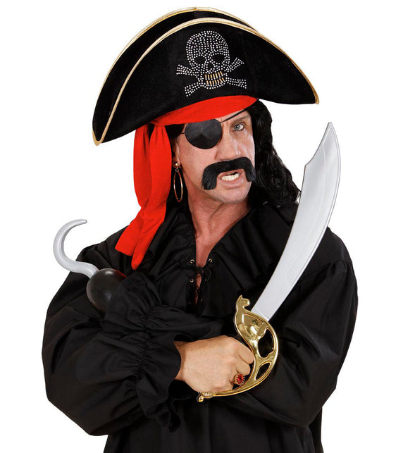 Widmann SRL Dames piratenhoed met bespijkerde schedel en bandana