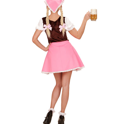 Widmann SRL Dirndl jurkje roze dames