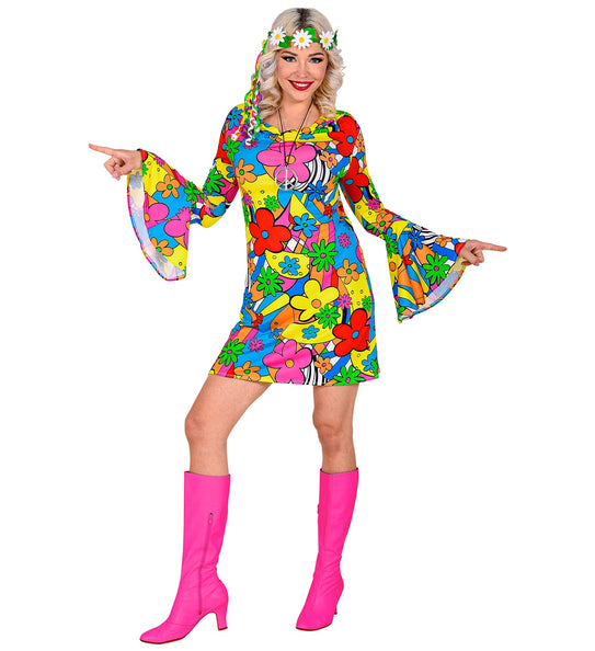 Widmann SRL Disco hippie jurk jaren 70 dames