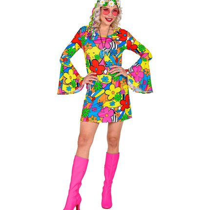 Widmann SRL Disco hippie jurk jaren 70 dames