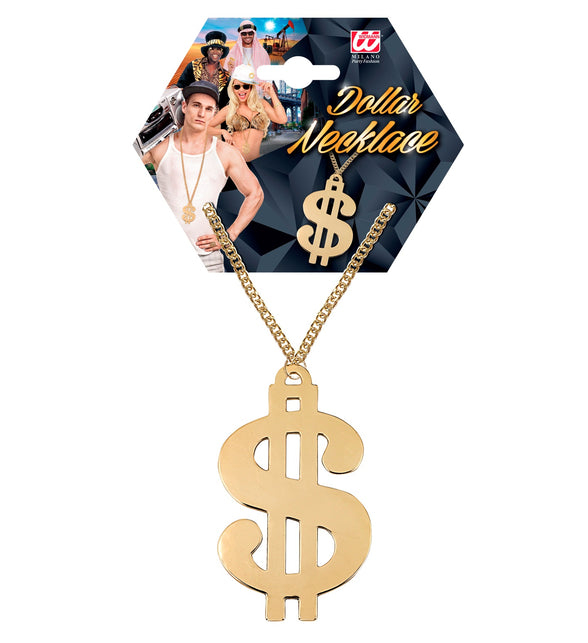 Widmann SRL Dollar ketting goud gangster