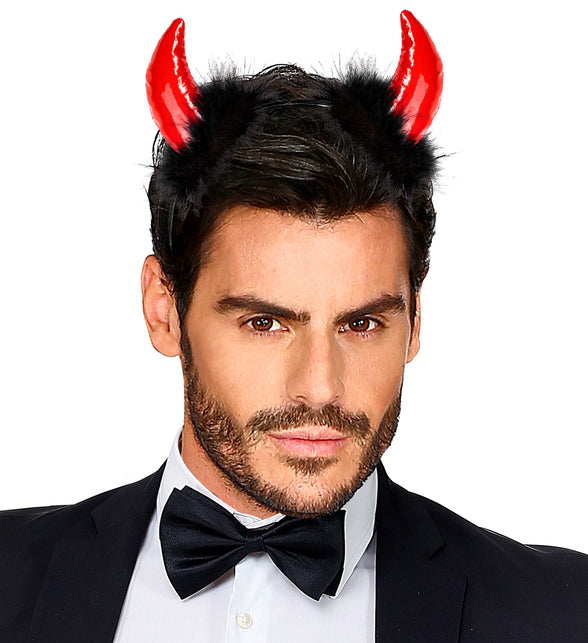 Widmann SRL Duivel hoorntjes met marabou