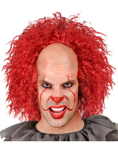 Widmann SRL Enge clownspruik met rood haar