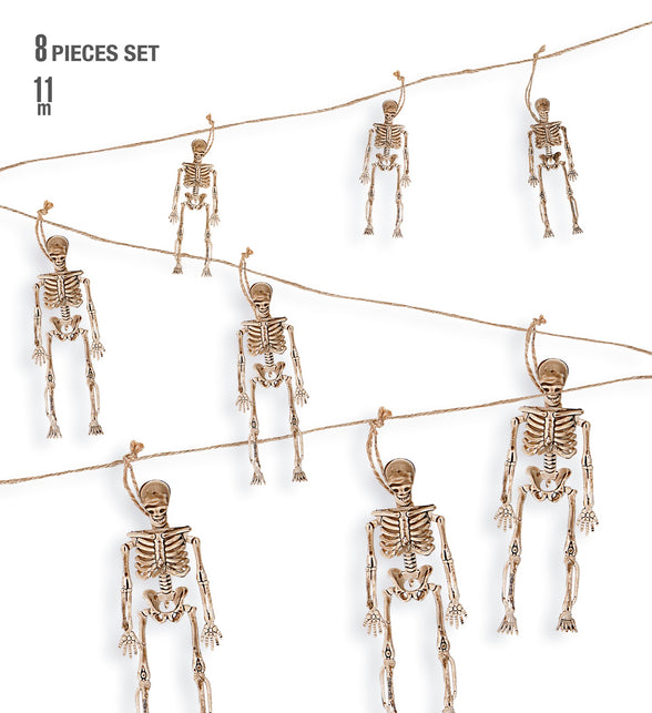 Widmann SRL Enge vlaggenlijn met skeletjes