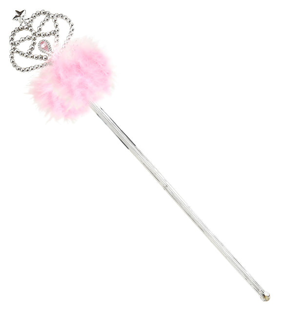 Widmann SRL Feeënstaf zilver met marabou