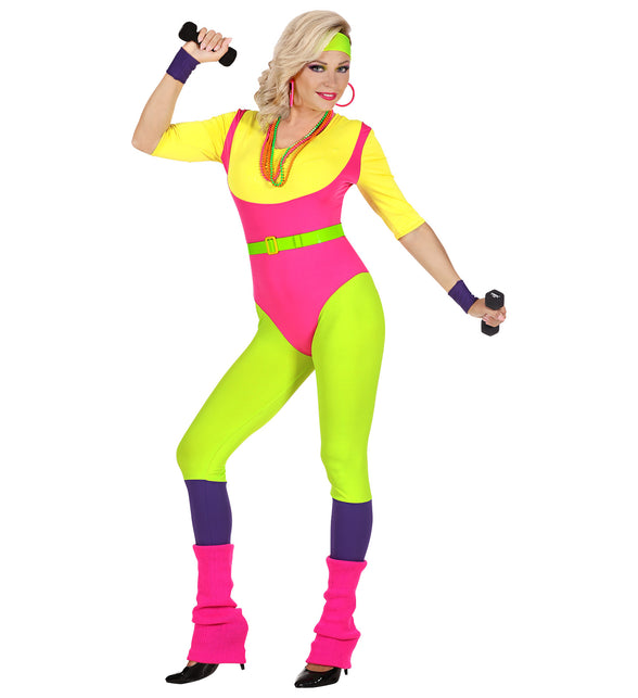 Widmann SRL Fitness instructrice kostuum 80's