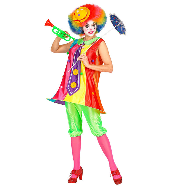 Widmann SRL Fleurige clownspak voor dames