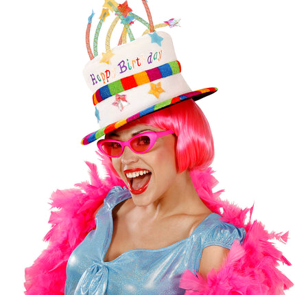 Widmann SRL Fluwelen hoed happy birthday