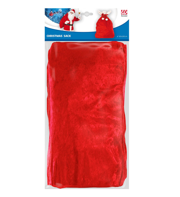 Widmann SRL Fluwelen kerstman zak