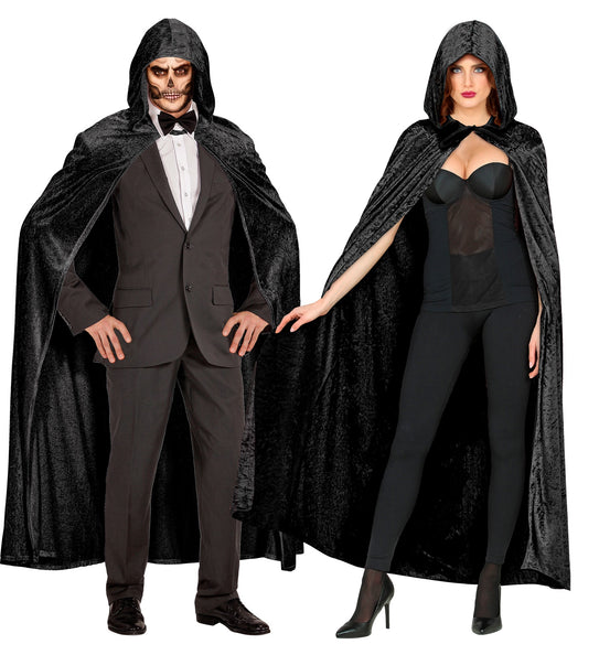 Widmann SRL Fluwelen zwarte cape 150cm luxe