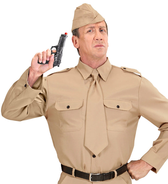 Widmann SRL Foam latex pistool zwart 19cm