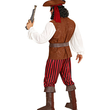 Widmann SRL Folter piraat Kapitein der zeëen kostuum