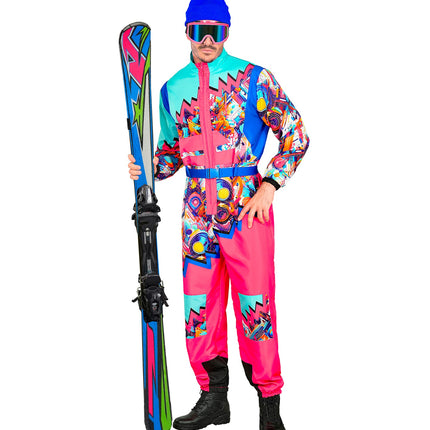 Widmann SRL Fout ski pak snowboarder roze/lichtblauw