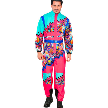 Widmann SRL Fout ski pak snowboarder roze/lichtblauw