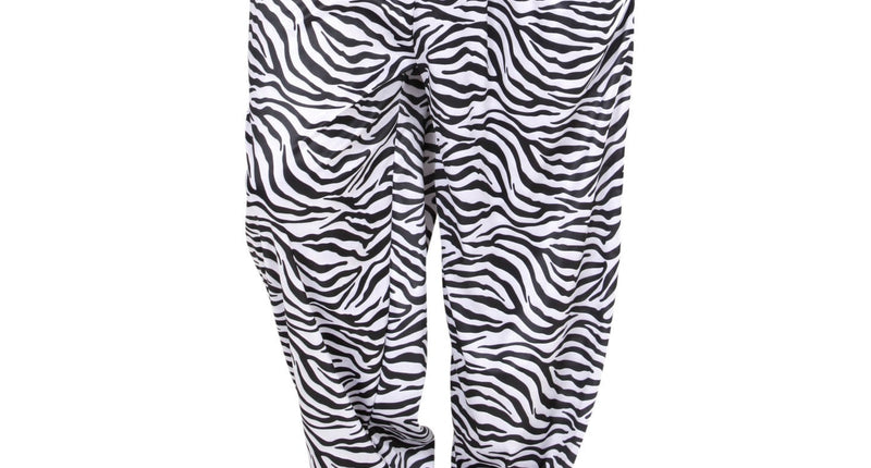 Widmann SRL Foute discobroek zebra print