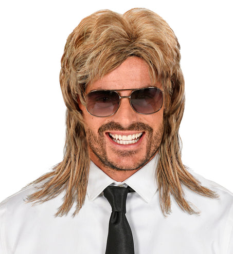 Widmann SRL Foute pruik met matje bruin