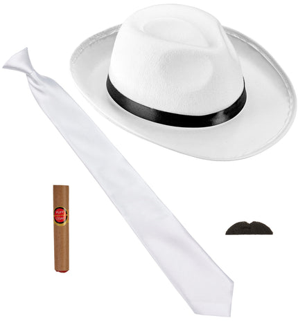 Widmann SRL Gangster verkleedset wit
