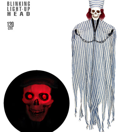 Widmann SRL Geketende Gevangene decoratie 120cm