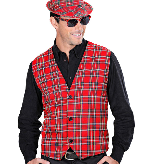Widmann SRL Geruit vest Tartan motief rood