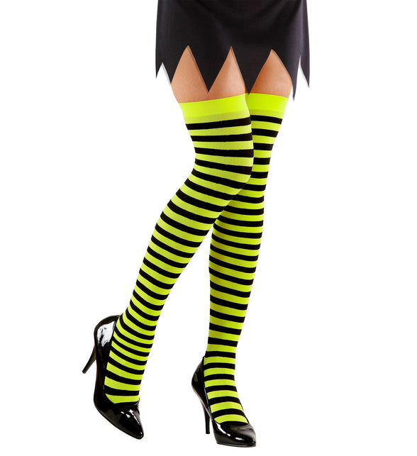 Widmann SRL Gestreepte kniekous geel zwart