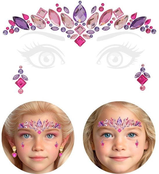 Widmann SRL Gezichtsdecoratie prinses Juliette kind