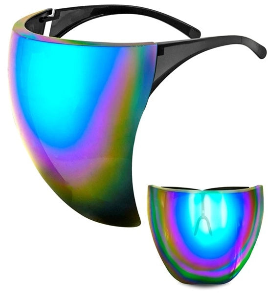 Widmann SRL Gezichtsscherm spiegellens blauw/paar Sem