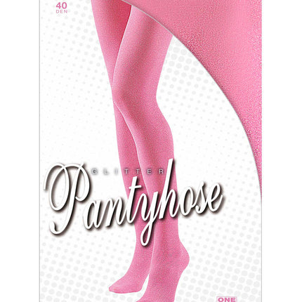 Widmann SRL Glitter panty roze dames