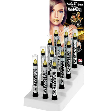 Widmann SRL Glitter potlood make-up goud