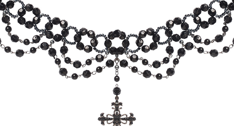 Widmann SRL Gothic beparelde ketting met kruis hange