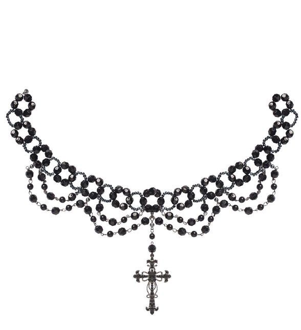 Widmann SRL Gothic beparelde ketting met kruis hange