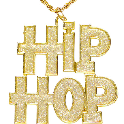 Widmann SRL Gouden bling bling hip hop halsketting