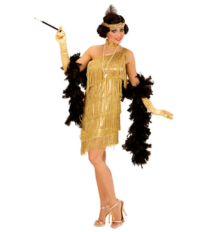 Widmann SRL Gouden Charlestonjurk voor party's