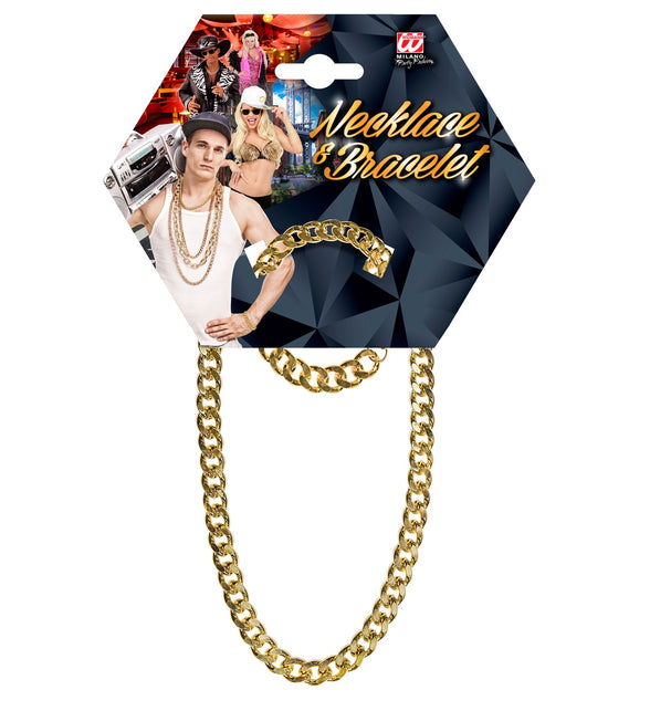 Widmann SRL Gouden ketting nep goud rapper