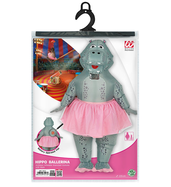 Widmann SRL Grappig Nijlpaard ballerina kostuum