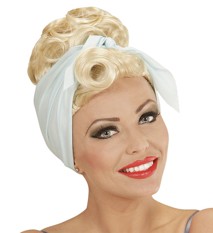 Widmann SRL Grease pruik Frenchy blond