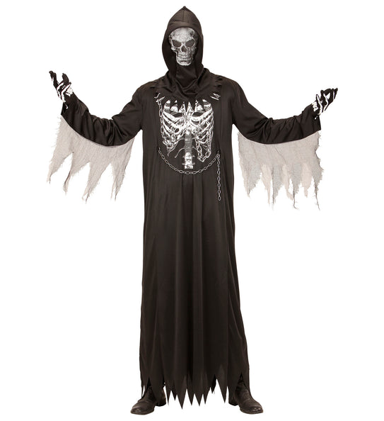 Widmann SRL Grimreaper Hoodie pak voor volwassenen