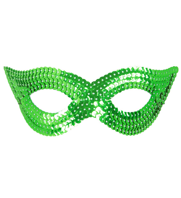 Widmann SRL Groen oogmasker pailletten