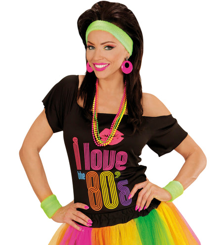 Widmann SRL Groene zweetbanden neon set