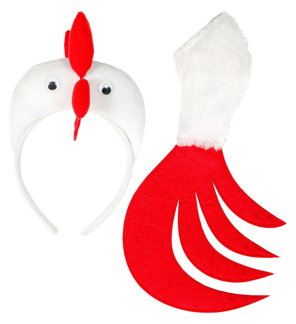 Widmann SRL Haan diadeem met staart