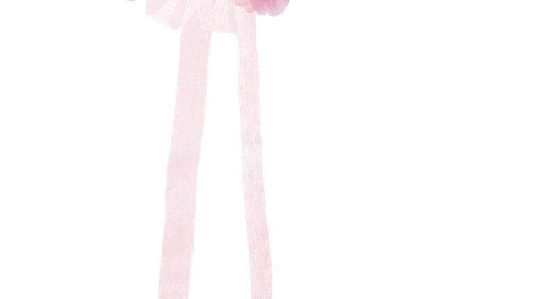 Widmann SRL Haarband bloemen wit roze met lint