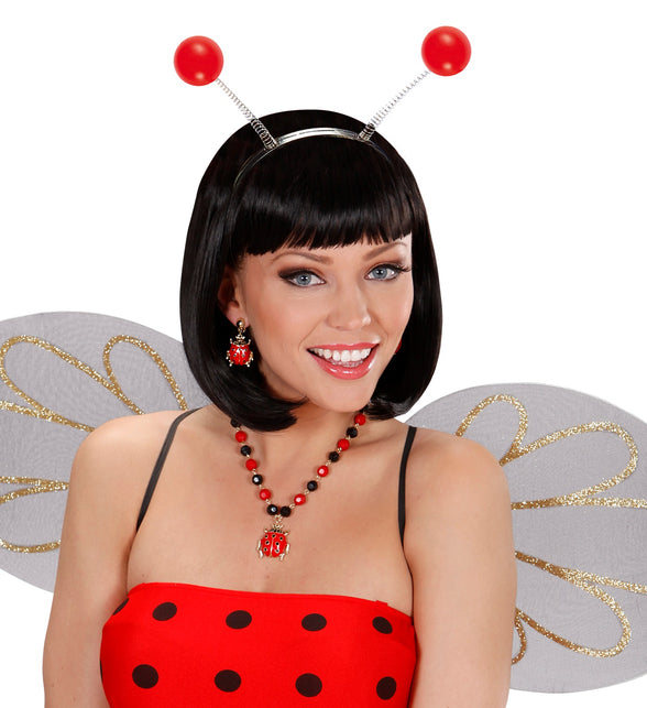 Widmann SRL Haarband lieveheersbeestje rood