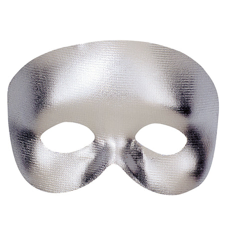 Widmann SRL Halfgezicht masker zilver metallic