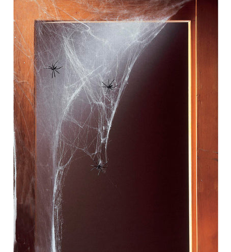 Widmann SRL Halloween spinnenweb met 20 nep spinnen