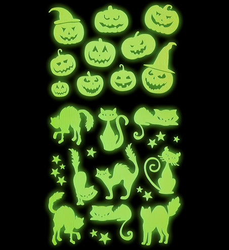 Widmann SRL Halloween stickers glow in the dark