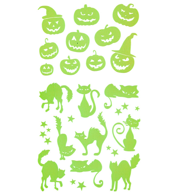 Widmann SRL Halloween stickers glow in the dark