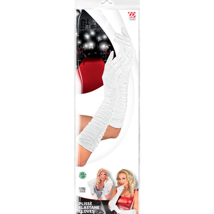 Widmann SRL handschoenen plisse lycra wit