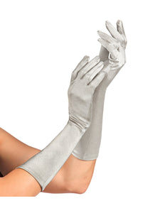 Widmann SRL Handschoenen satijn elastisch zilver