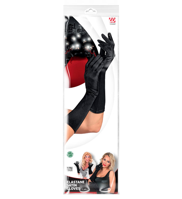 Widmann SRL Handschoenen satijn elastisch zwart