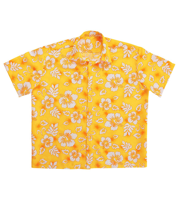 Widmann SRL Hawaii shirt geel tropical Danny