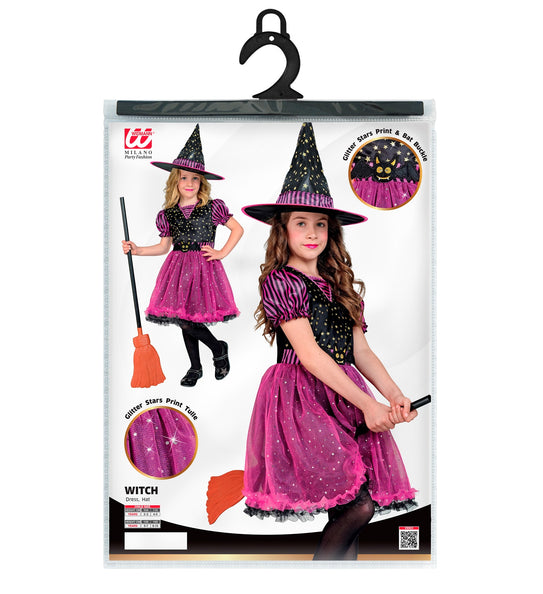 Widmann SRL Heks kind roze Eva